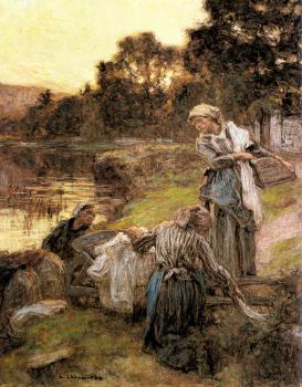 萊昂 奧古斯汀 萊爾米特 Washerwomen by the Banks of the Marne 萊昂 奧古斯汀 萊爾米特 Washerwomen by the Banks of the Marne